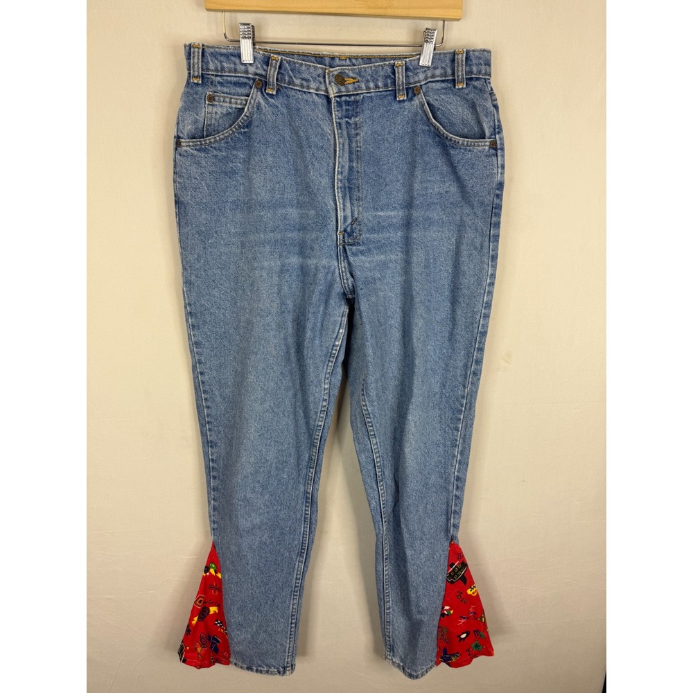 Vintage 70s Levis Women 34x32 Levis for Gals Orange Tab‎ Altered Flare Jeans
